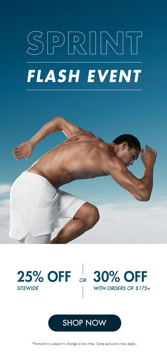 25% off sitewide, or unlock 30% off with orders $175+. Gift with $150+.