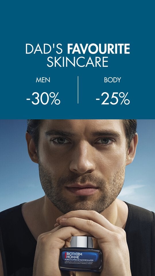 DAD'S FAVORITES: 30% Off Men's Face Care and 25% Off Body Care