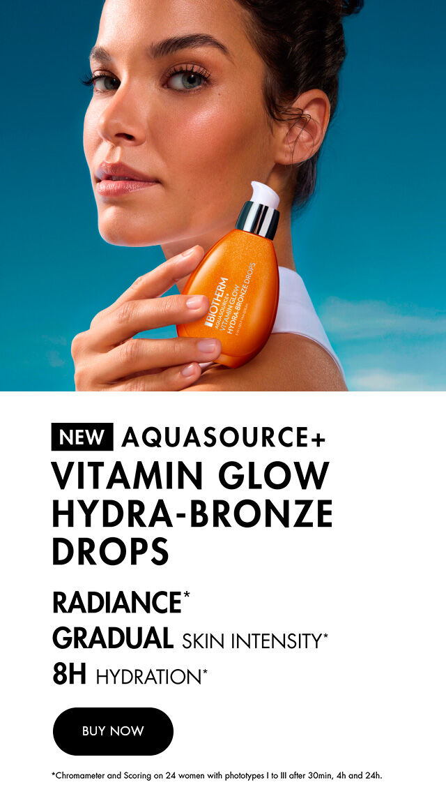 DISCOVER OUR NEW AQUASOURCE+ VITAMIN GLOW HYDRA-BRONZE DROPS