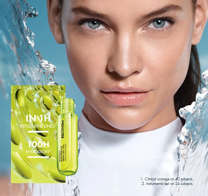 AQUASOURCE+ Electrolyte Dewy gel. Fitness-inspired supplemented hydration for your skin