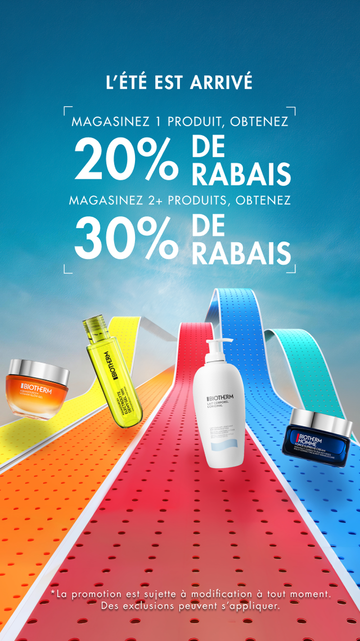 MAGASINEZ 1 PRODUIT, OBTENEZ 20% DE RABAIS OU MAGASINEZ 2+, OBTENEZ 30% DE RABAIS