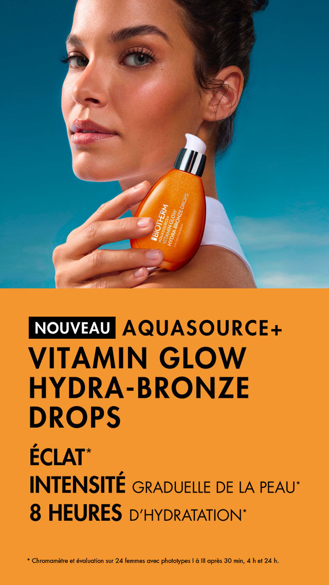 NOUVEAUTE : GOUTTES HYDRA-BRONZE AQUASOURCE+ VITAMIN GLOW