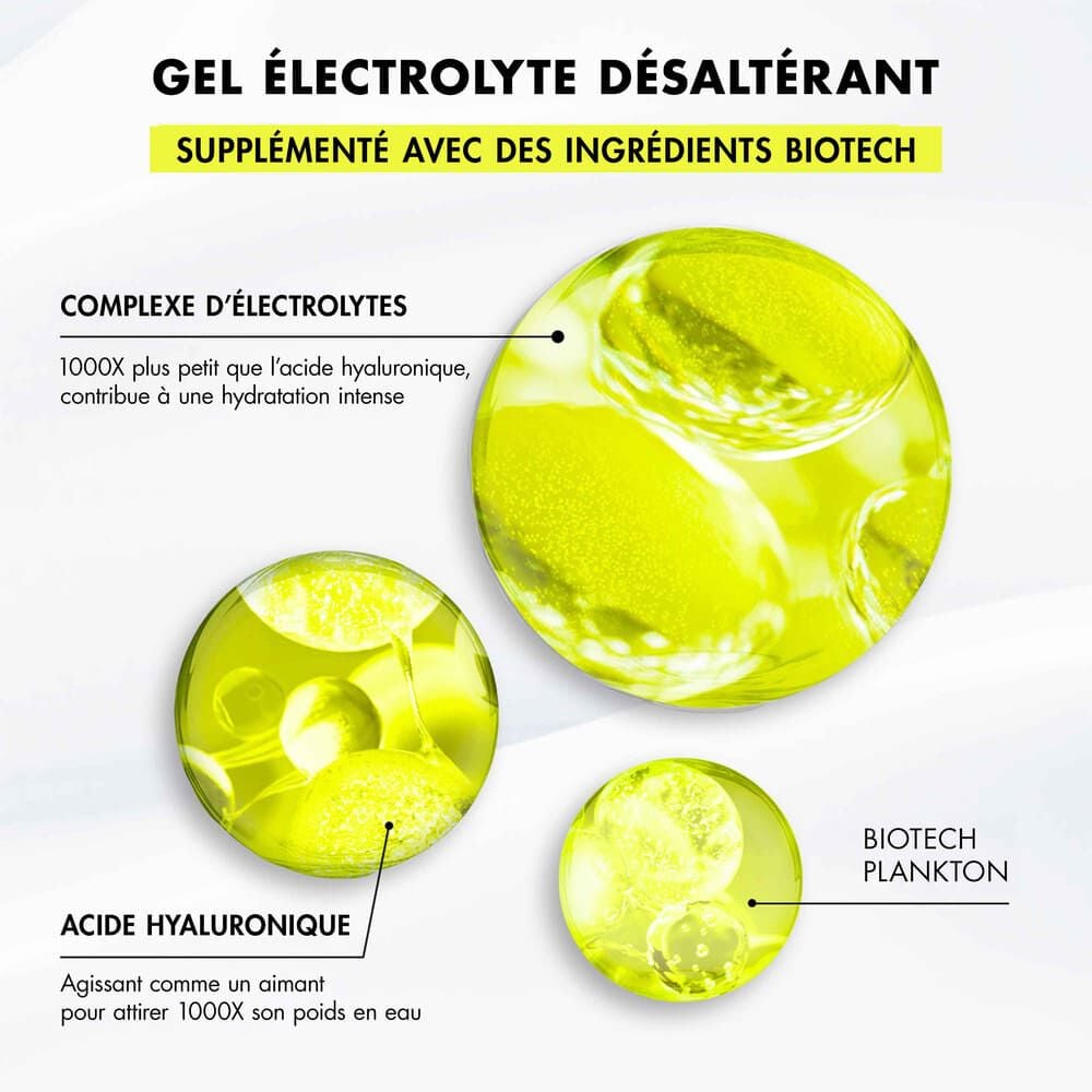 HYDRATANT ENRICHI DE GEL FRAIS ELECTROLYTIQUE AQUASOURCE+ 100H