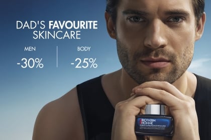 30% off Men's Face Care and 25% off Body care & Gift with orders $150+