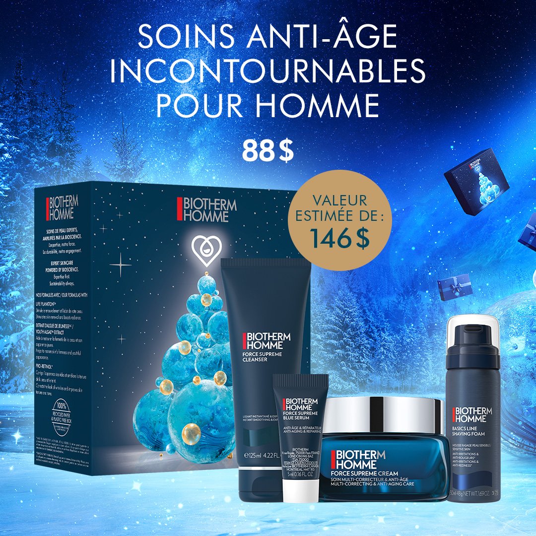 Biotherm coffrets pour hommes
